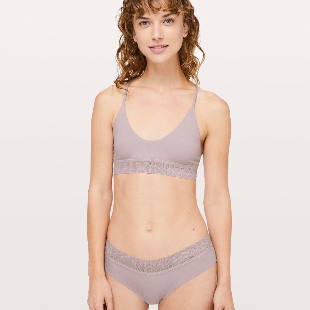 Lululemon Athletica Smoky Blush Mauve Ever Essentials Bralette Size XXS